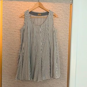Cotton stripe swing tank